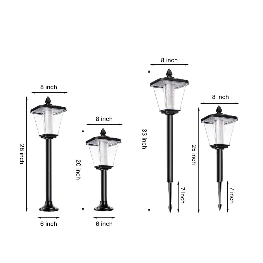 Lara Lawn Stakes Solar LED Aluminum Outdoor Lights