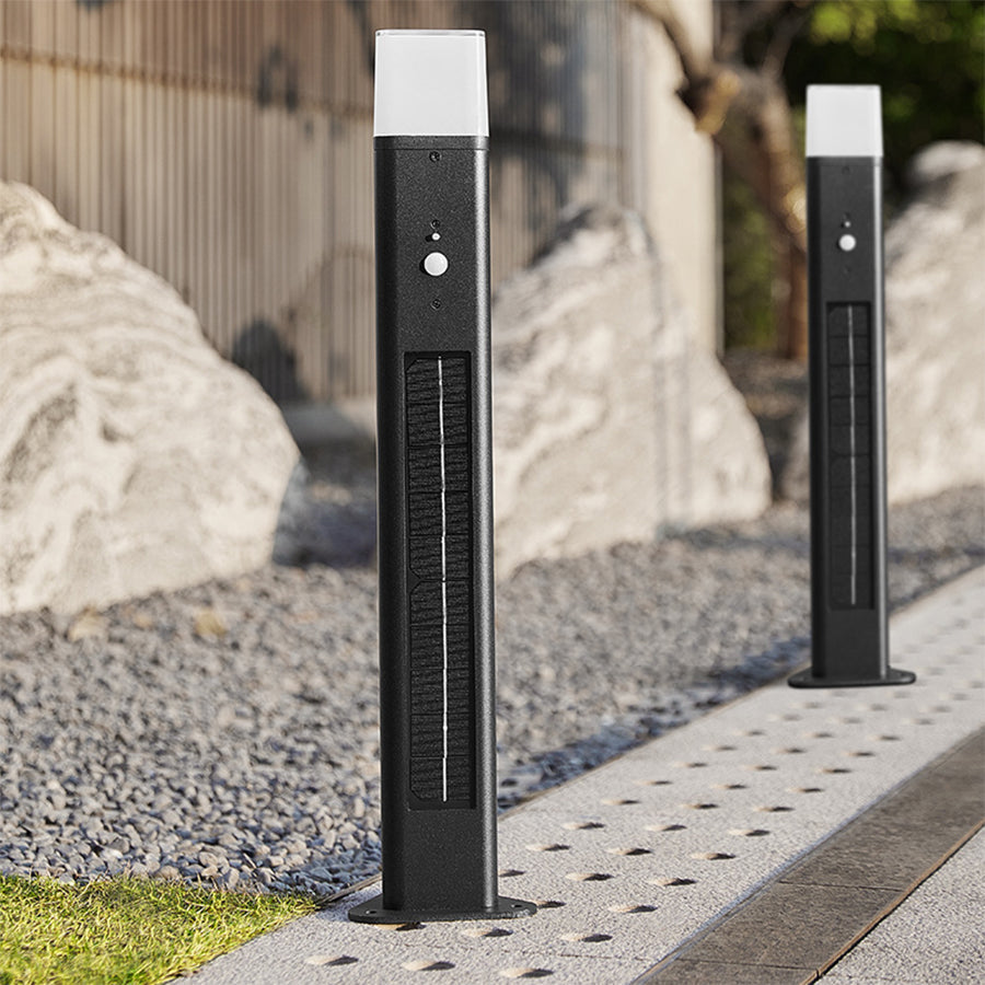Seaan Sensor Torchiere Aluminum Outdoor Floor Lamp