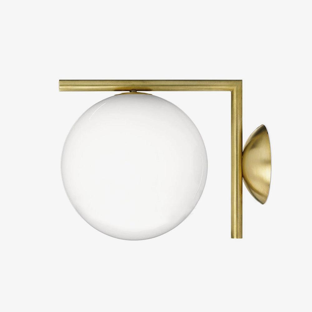 Joanna Modern Minimalist Opal Blown Glass Wall Lamp