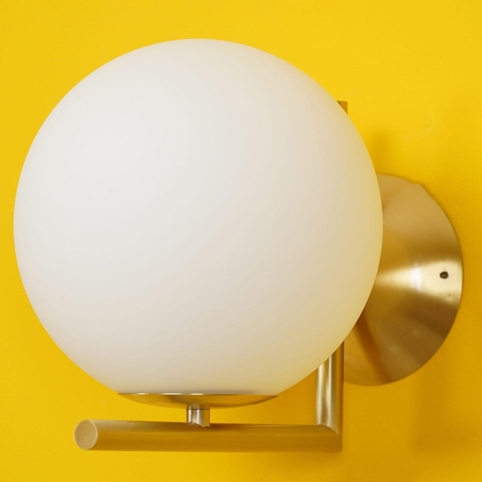 Joanna Modern Minimalist Opal Blown Glass Wall Lamp