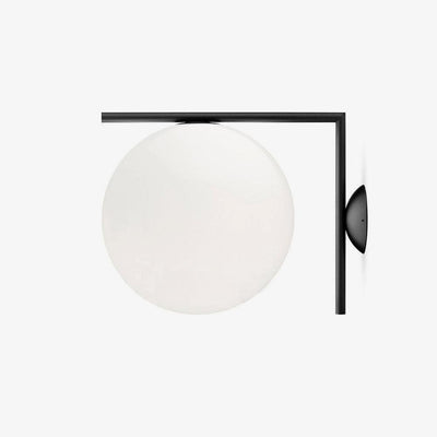 Joanna Modern Minimalist Opal Blown Glass Wall Lamp