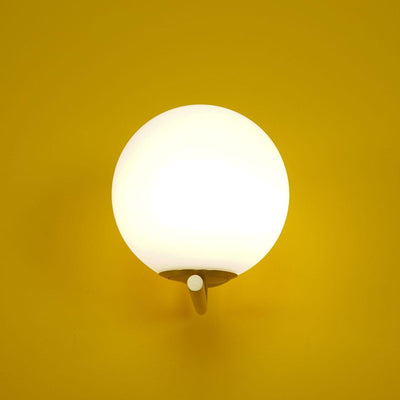 Joanna Modern Minimalist Opal Blown Glass Wall Lamp