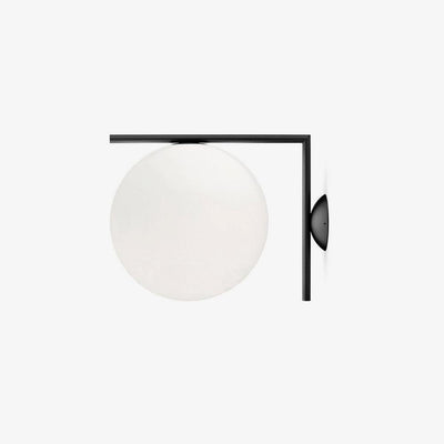 Joanna Modern Minimalist Opal Blown Glass Wall Lamp