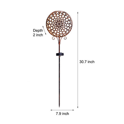 Francis Bohemian Solar Hollow Drum LED Outdoor Lamp