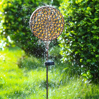 Francis Bohemian Solar Hollow Drum LED Outdoor Lamp