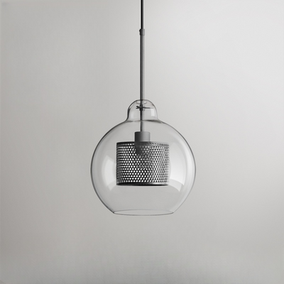 Arisha Golden Pendant Light, /Glass, Globe/Cylindric - Neutral Decor