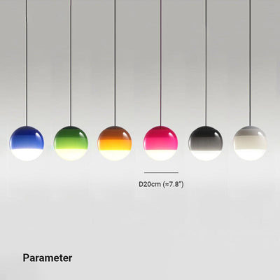 Valentina Colorful Glass Bubble Pendant Light - Neutral Decor