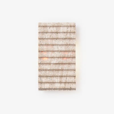 Noriora Travertine Ribbed Wall Sconce