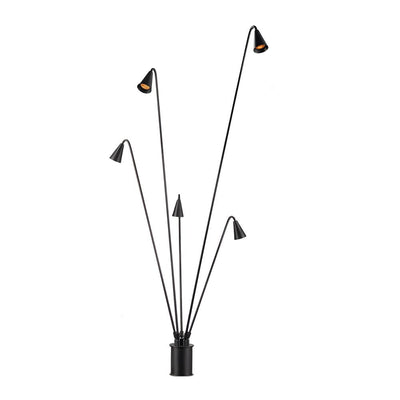Esmeralda Classic Industrial Multi-Head Metal Floor Lamp