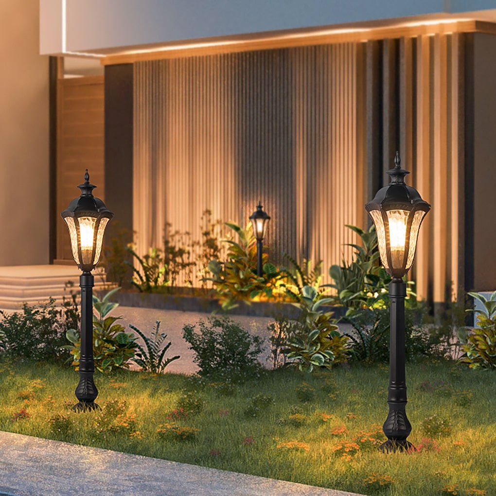 Evae Retro-Inspired Traditional Iron Outdoor Post Lamp