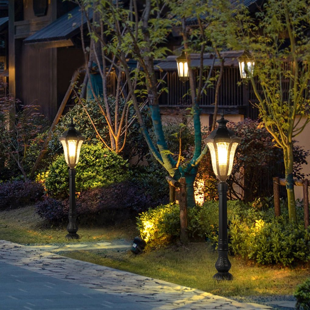 Evae Retro-Inspired Traditional Iron Outdoor Post Lamp