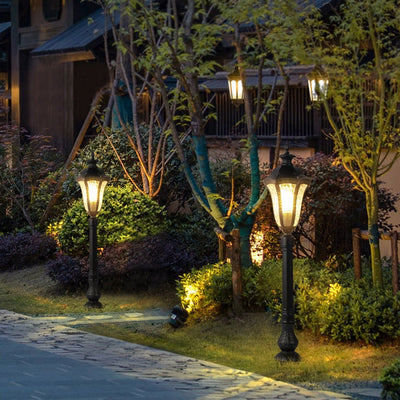Evae Retro-Inspired Traditional Iron Outdoor Post Lamp