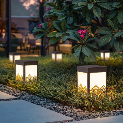 Maria Modern Landscape Sleek Stainless Steel Outdoor Light