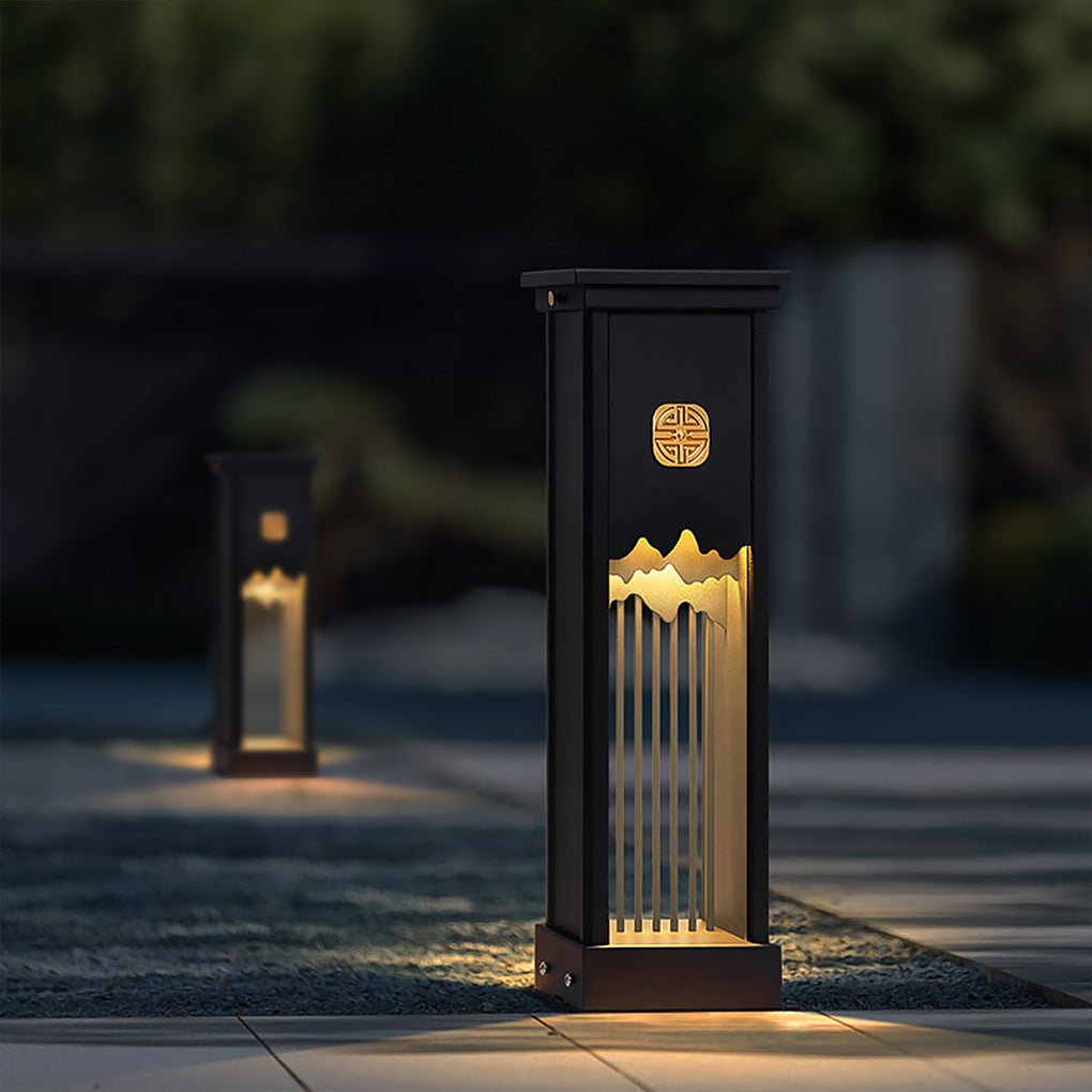 Lewis Elegant LED Artistic Cut Craft Aluminum Outdoor Light