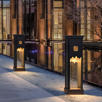 Lewis Elegant LED Artistic Cut Craft Aluminum Outdoor Light