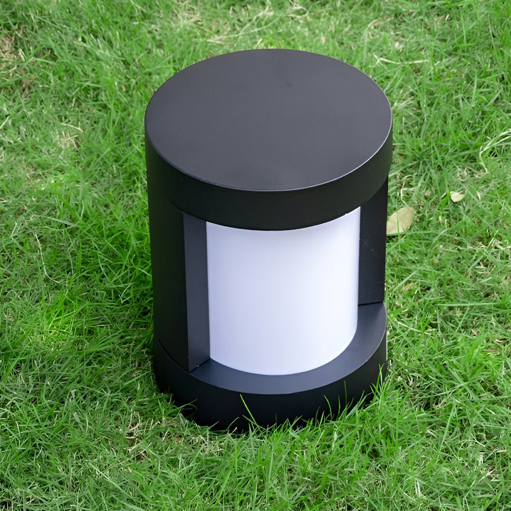Leann Cylindrical LED Bollard Aluminum Outdoor Pathway Light