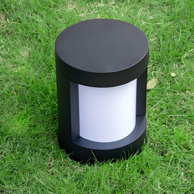 Leann Cylindrical LED Bollard Aluminum Outdoor Pathway Light