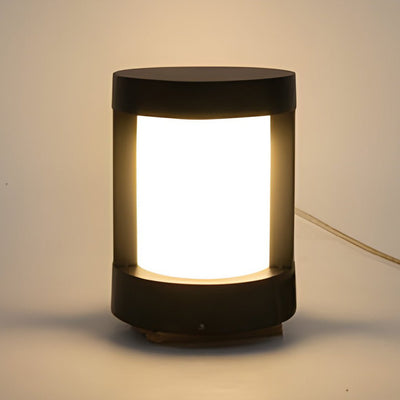 Leann Cylindrical LED Bollard Aluminum Outdoor Pathway Light