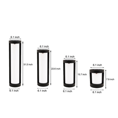 Leann Cylindrical LED Bollard Aluminum Outdoor Pathway Light