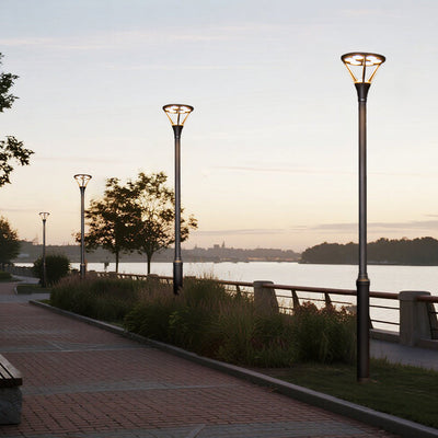 Sparng Minimalist LED Aluminum Outdoor Post Lights