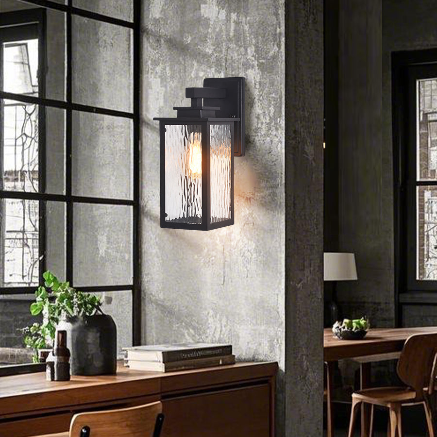Rejoiing Vintage Industrial Minimalist Iron Outdoor Wall Sconces