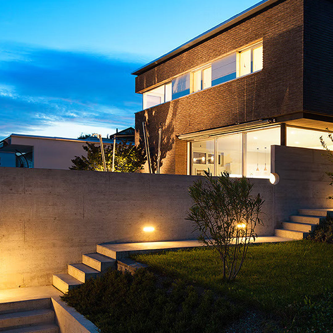 Lester Geometric LED Minimalist Aluminum Outdoor Step Lights