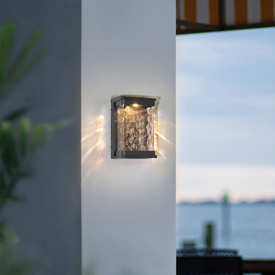 Emery Rectangular Aluminum Outdoor Wall Lights