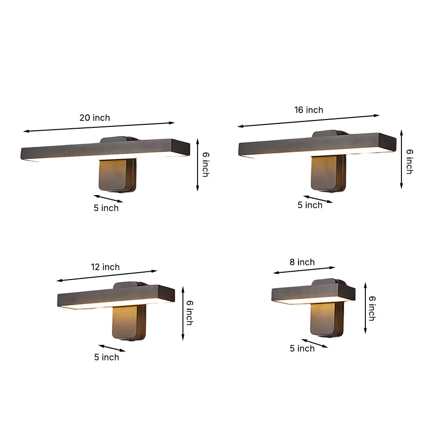 Garth LED Adjustable Storefront Aluminum Outdoor Wall Lights