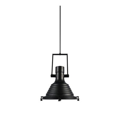 Silven Pendant Lamp Brass Ribbed Dome Industrial