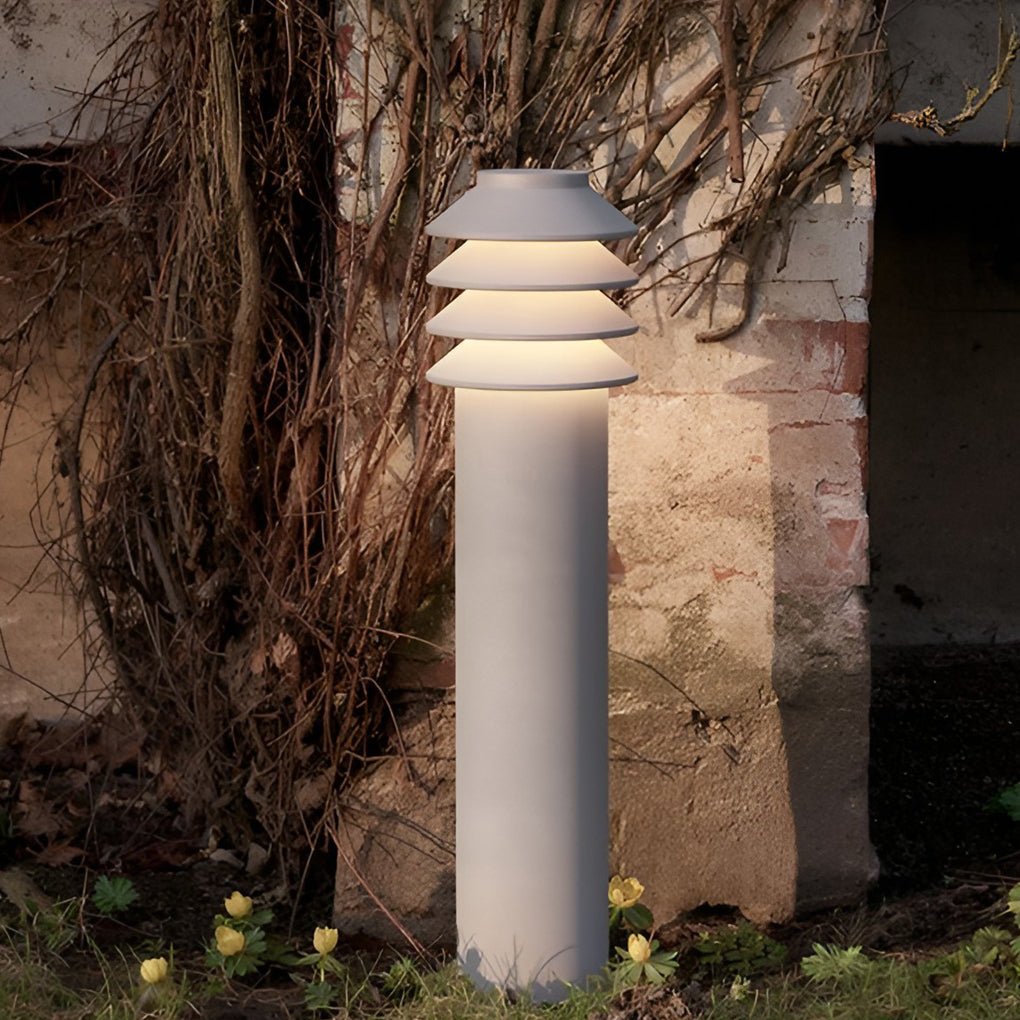Lam Modern LED Cylinder Versatile Aluminum Outdoor Pathway Light