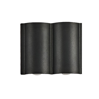 Rufus Creative Wave Arc LED Aluminum Outdoor Wall Lights