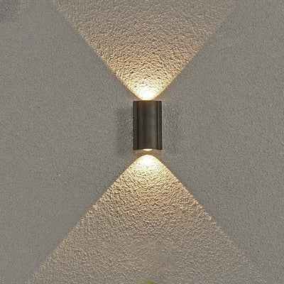 Rufus Creative Wave Arc LED Aluminum Outdoor Wall Lights