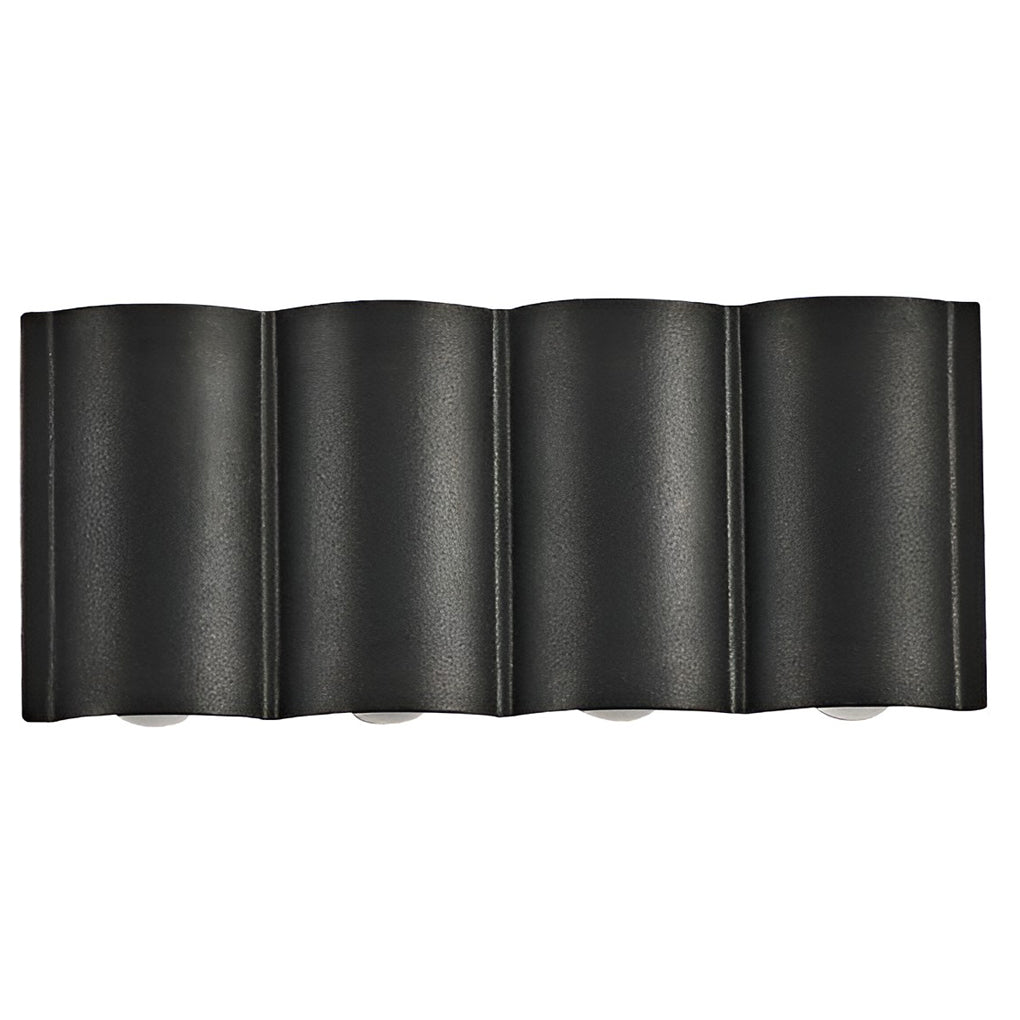 Rufus Creative Wave Arc LED Aluminum Outdoor Wall Lights