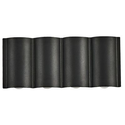 Rufus Creative Wave Arc LED Aluminum Outdoor Wall Lights