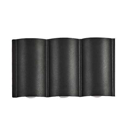 Rufus Creative Wave Arc LED Aluminum Outdoor Wall Lights