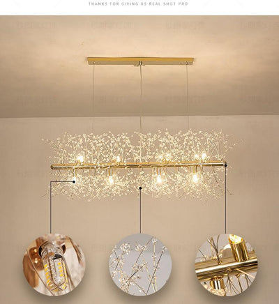 Haze Chandelier Crystal Dandelion with Crystals