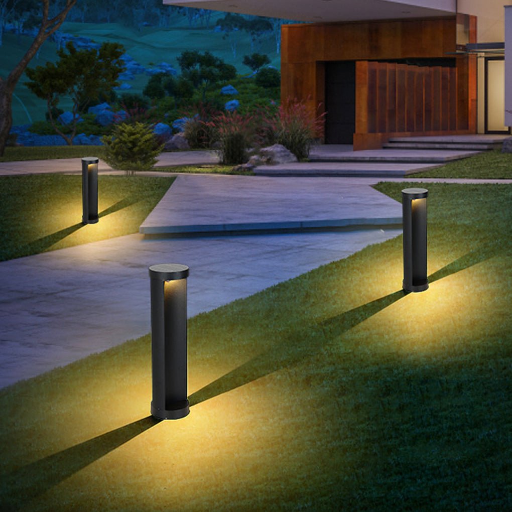 Scarlett Modern Cylinder Lawn Metal Outdoor Lamp