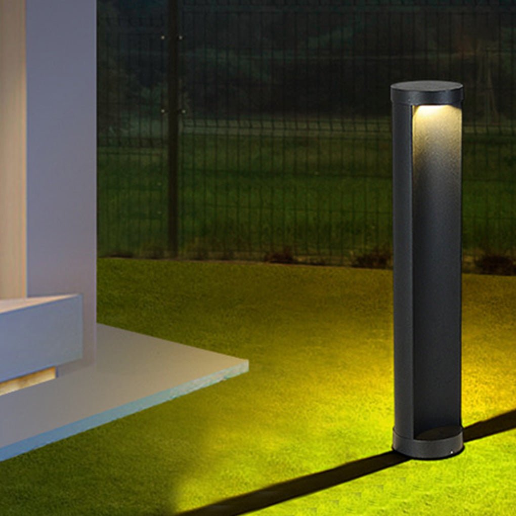 Scarlett Modern Cylinder Lawn Metal Outdoor Lamp
