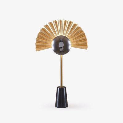 Virelune Gilded Fan Table Lamp
