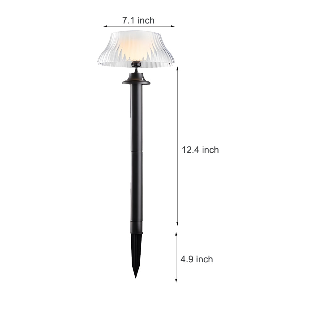 Roce Solar Vintage ABS Outdoor Lawn Stake Light