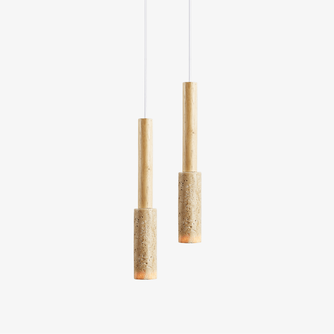Mercer Travertine Stick Pendant Light