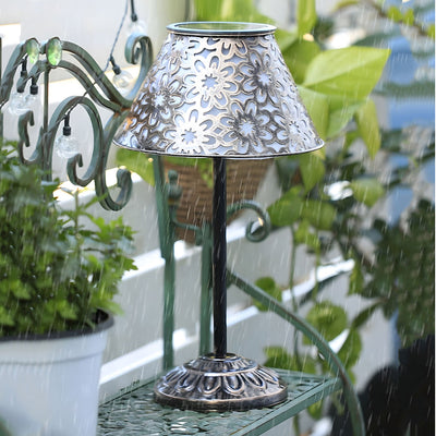 Winon Hollow LED Moroccan Iron Outdoor Floor Lamps