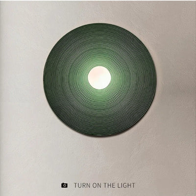Aria Modern Round Indoor Wall Lamp Wood Bedroom Living Room - Neutral Decor
