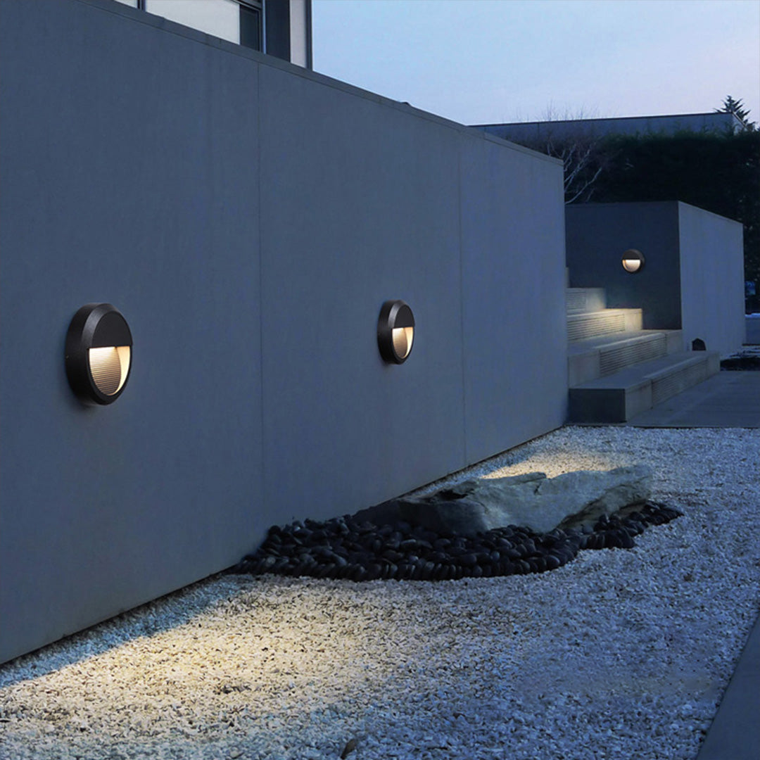Lester Geometric LED Minimalist Aluminum Outdoor Step Lights
