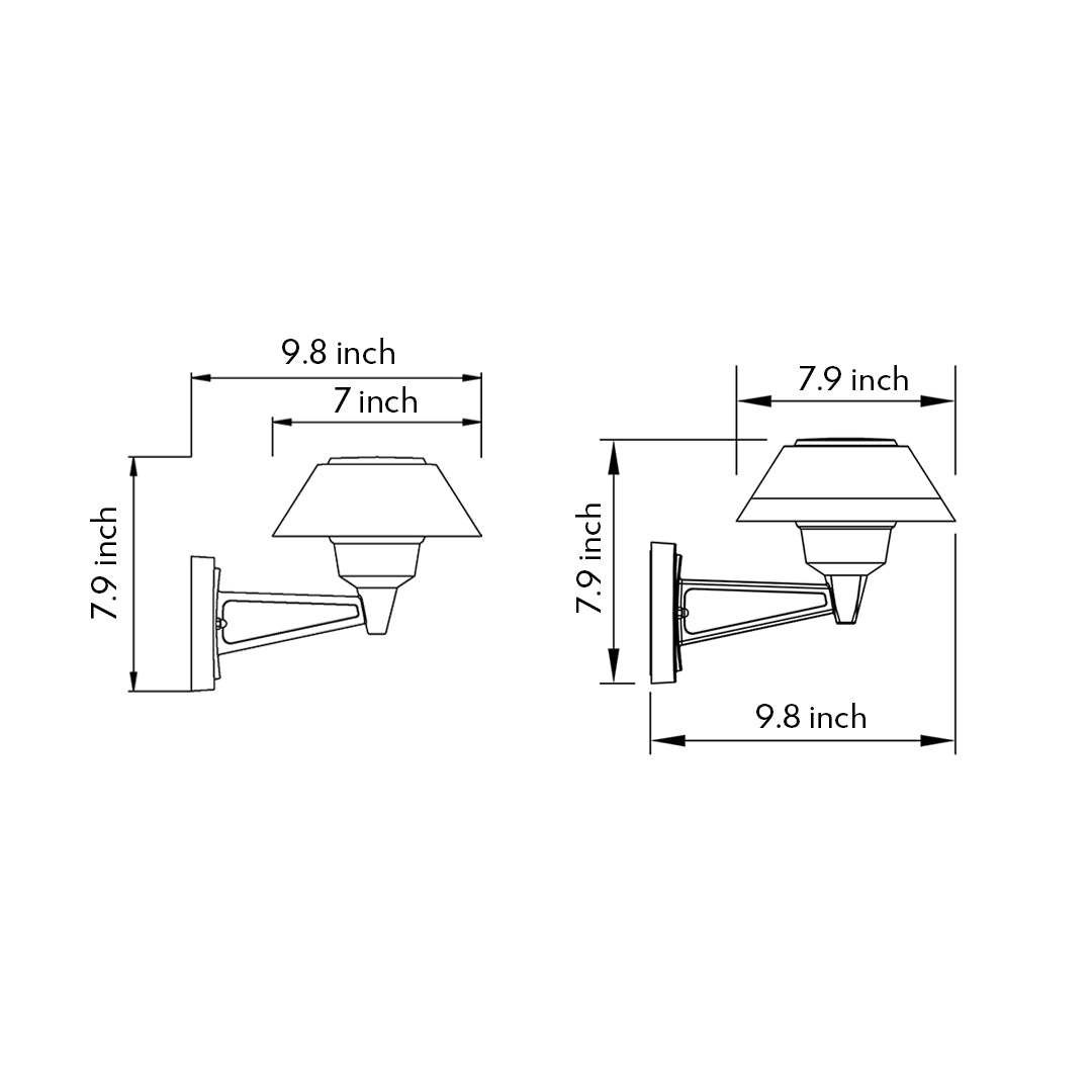 Lambert LED Minimalist Nordic Aluminum Outdoor Sconce Light