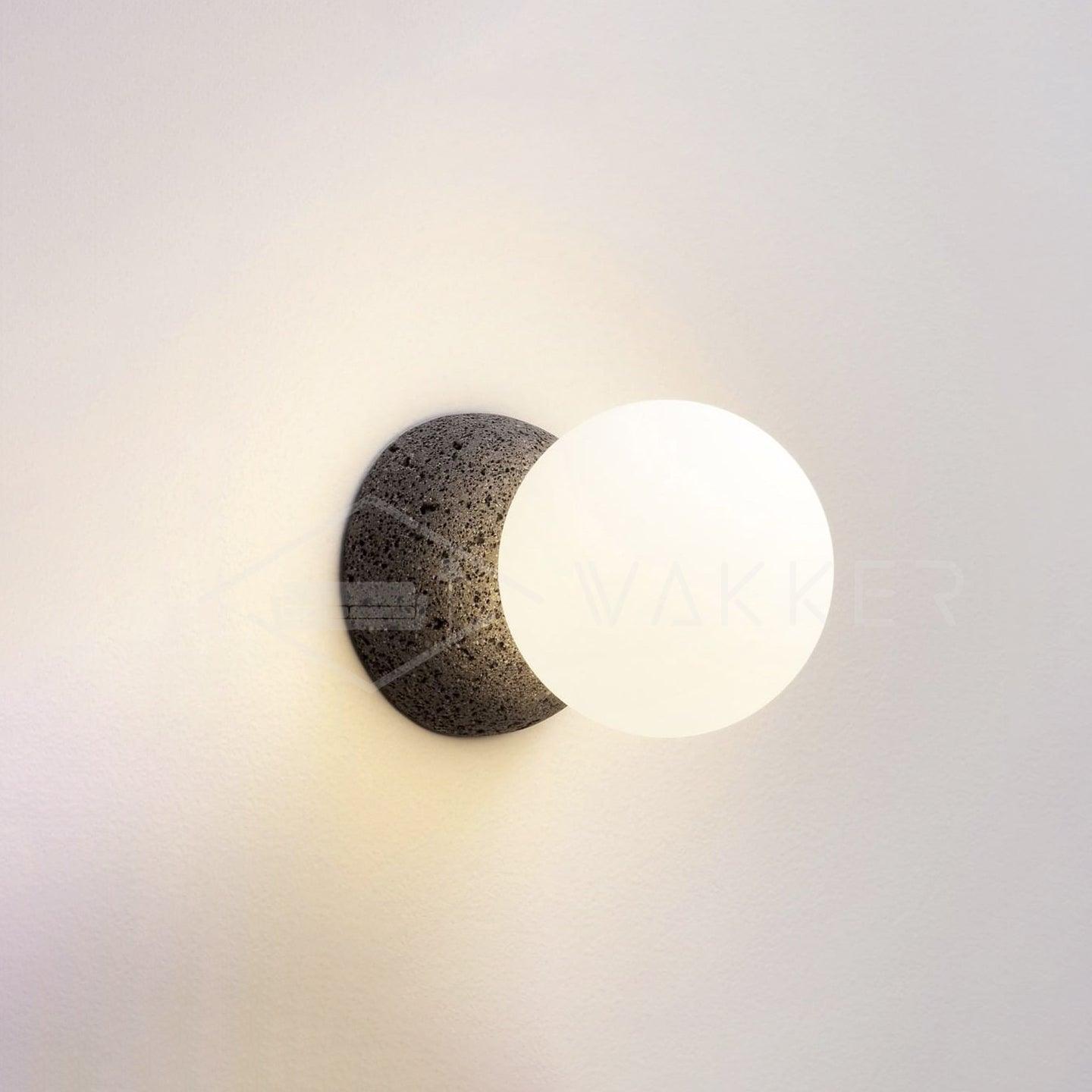 Eirinise Wall Lamp Concrete Opal Glass