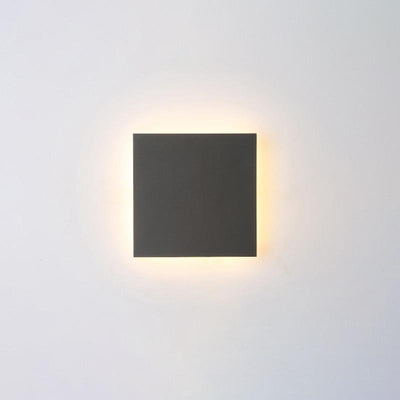 Vanessa Square Flat Modern Metal Outdoor Wall Lights