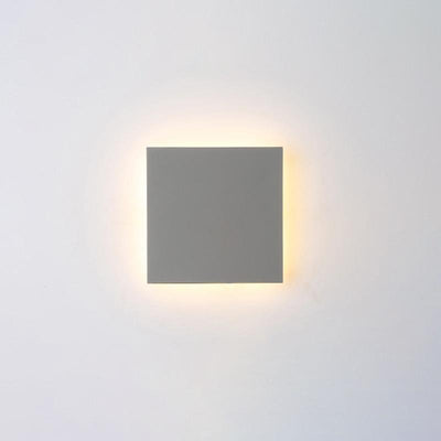Vanessa Square Flat Modern Metal Outdoor Wall Lights