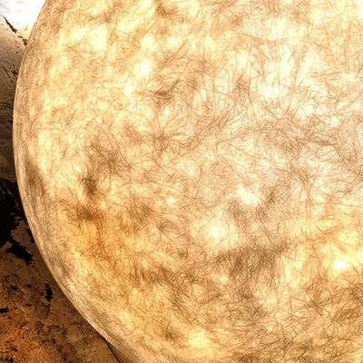 Belle Round Ball Moon Modern Resin Outdoor Light
