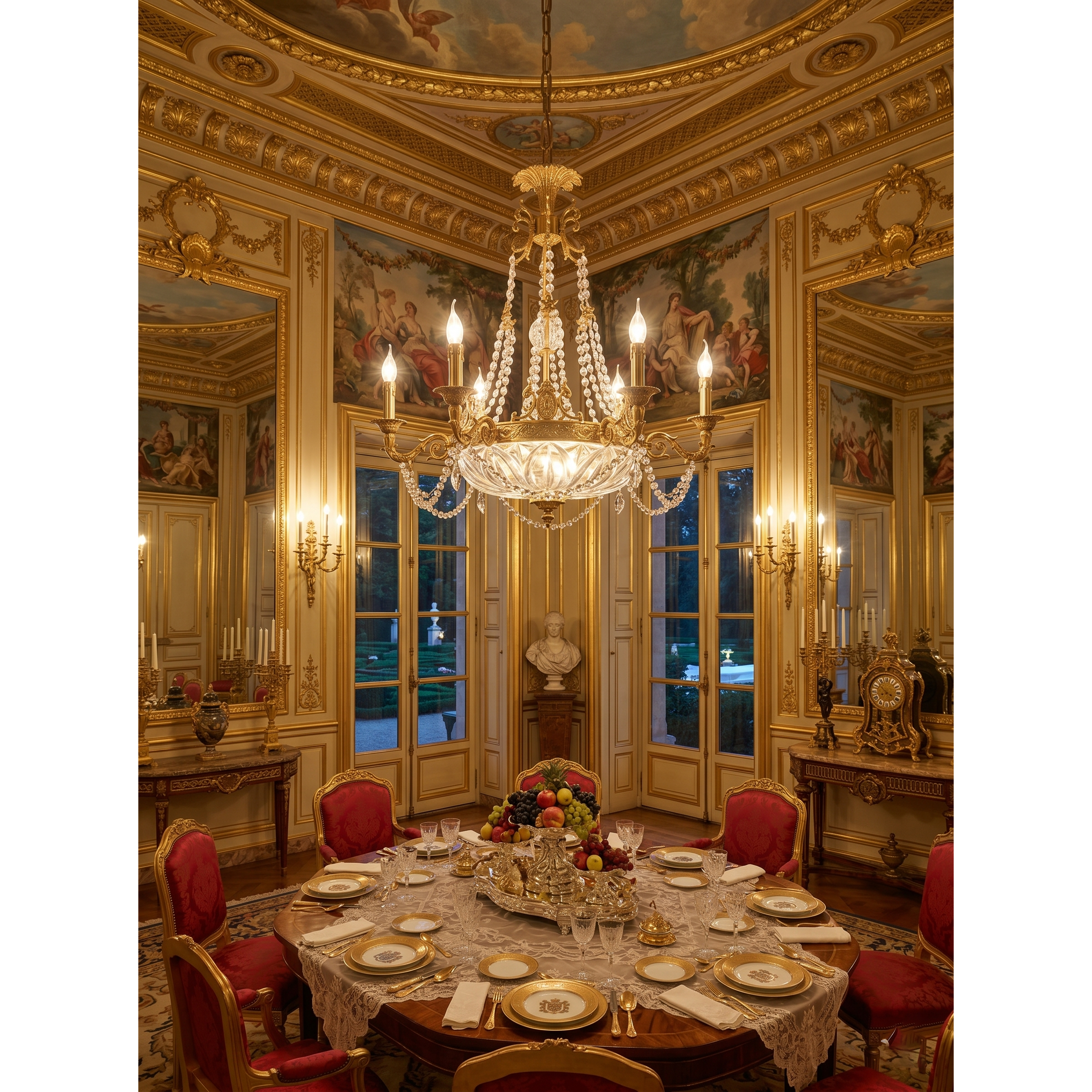 Bellview Brass Chandelier